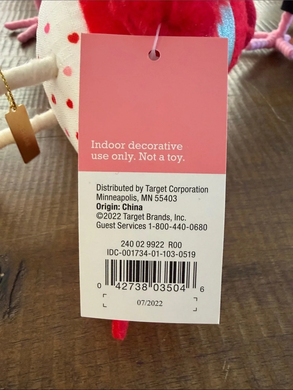 Target Valentine Plush Bird Trio in Pink, Red, White, Black